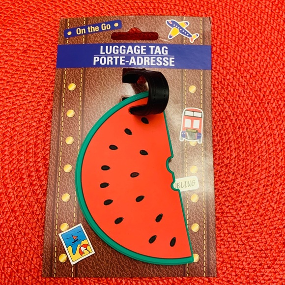 WATERMELON SLICE LUGGAGE TAG NWT - Picture 2 of 5